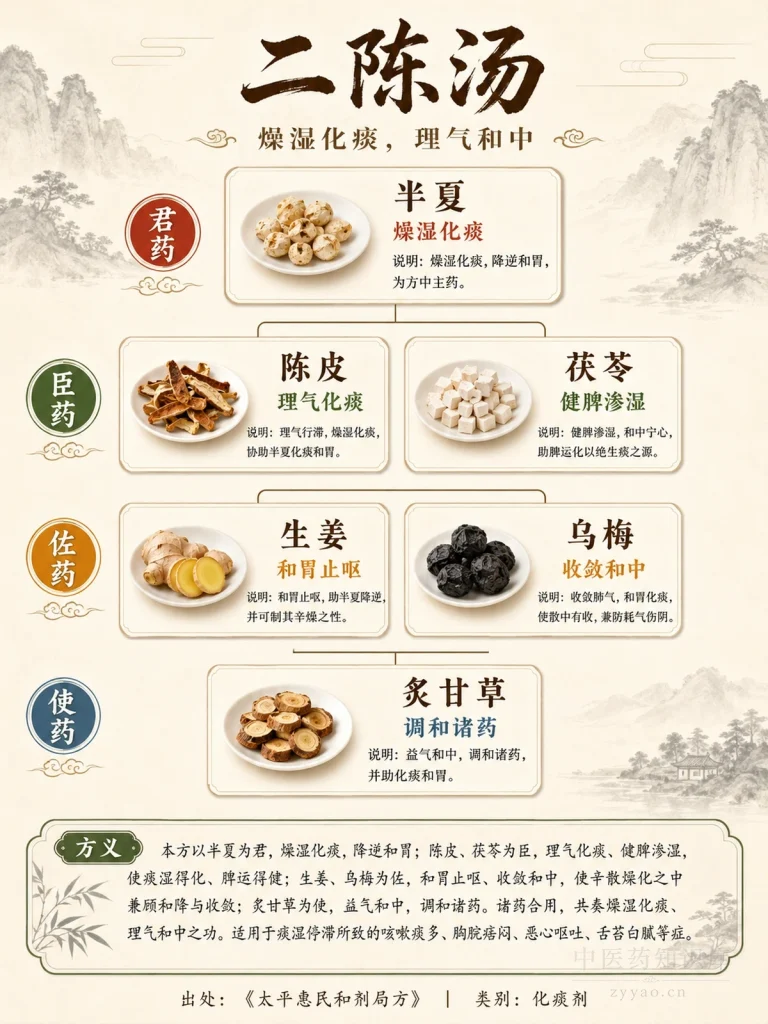 二陈汤 君臣佐使图