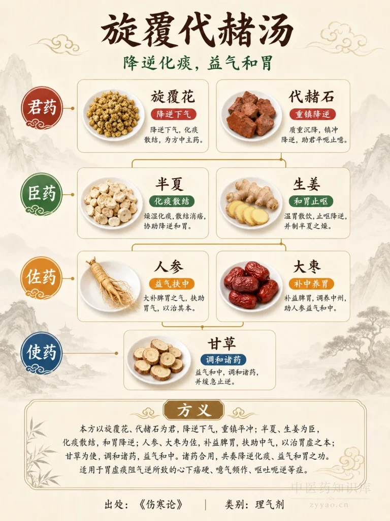 旋覆代赭汤 君臣佐使图