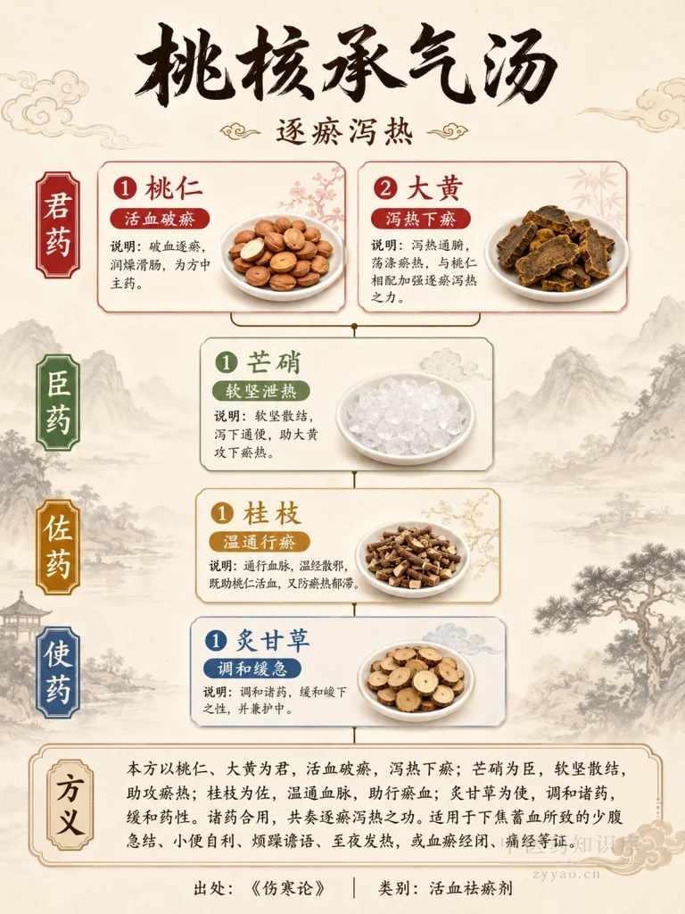 桃核承气汤 君臣佐使图