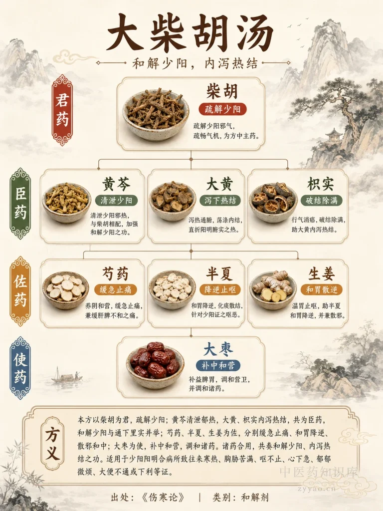 大柴胡汤 君臣佐使图