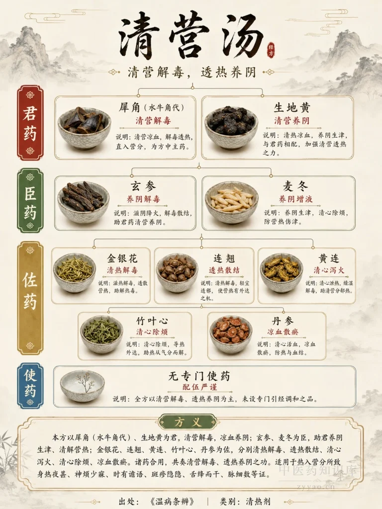 清营汤 君臣佐使图