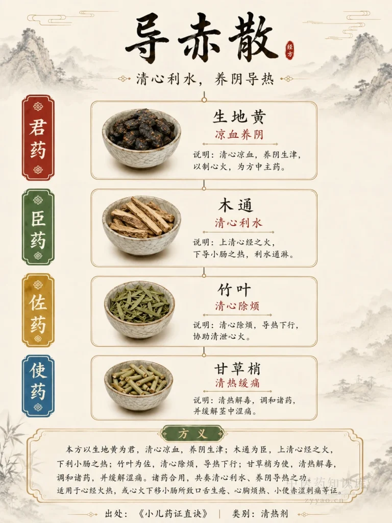 导赤散 君臣佐使图