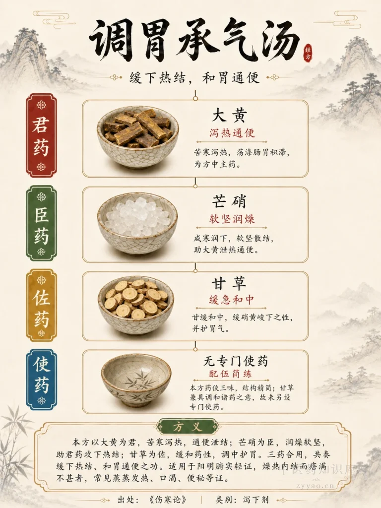 调胃承气汤 君臣佐使图