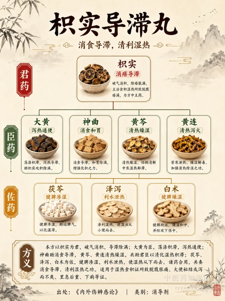 枳实导滞丸 君臣佐使图