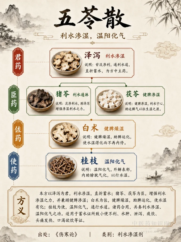 五苓散 君臣佐使图