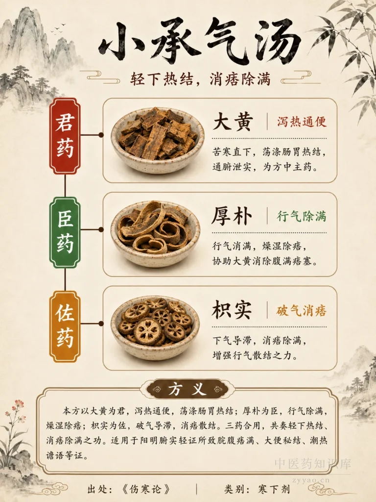 小承气汤 君臣佐使图