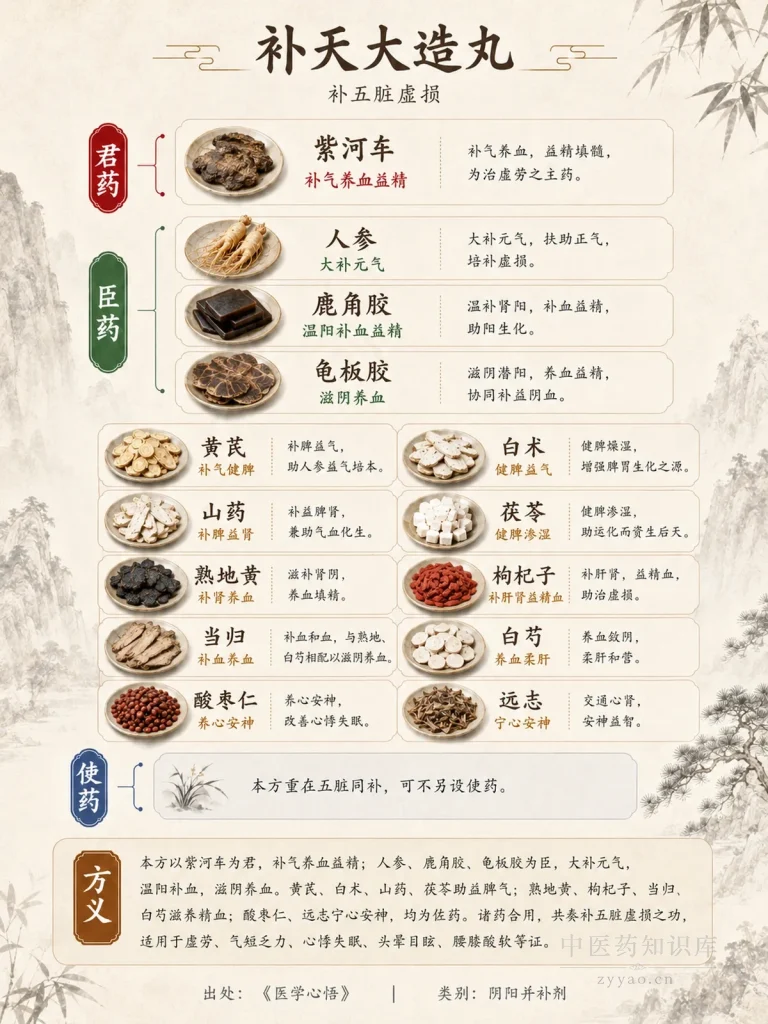 补天大造丸 君臣佐使图