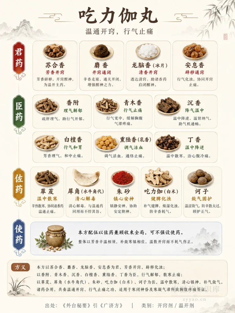 吃力伽丸 君臣佐使图