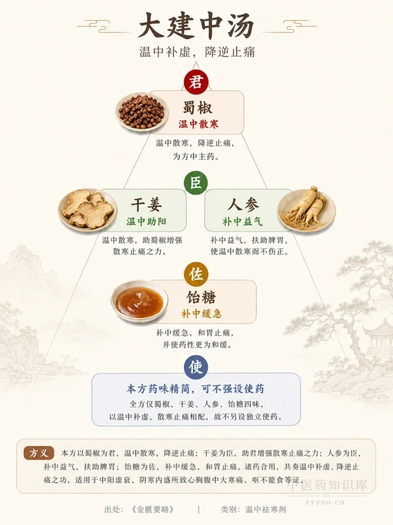 大建中汤 君臣佐使图