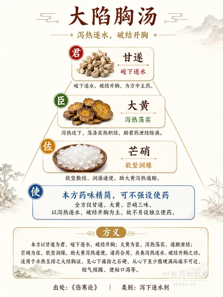 大陷胸汤 君臣佐使图